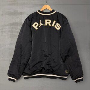Air Jordan X PSG Paris‎ Saint Germain Varsity Jacket CK9665-010 Men's Size XL